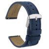 Rétro Bracelets de Montre Wocci, Cuir Nubuck, Libération Rapide, Pour Homme, Boucle en Acier Inoxydable, 18mm/20mm/22mm