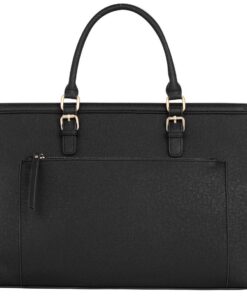 CRAZYCHIC Sac cabas pour femmes - Grande capacité - Lycéenne etudiante - Noir | Porte-documents business | Format A4 | B