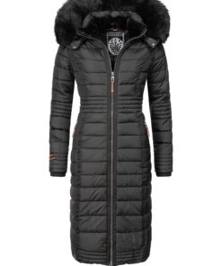 Navaho Umay Manteau d'hiver femme matelassé long avec capuche XS-XXL