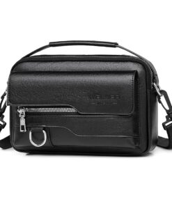 Sac Bandoulière Étanche – Cuir Vintage pour Homme | Crossbody Bag pour Travail, Voyage et Loisirs