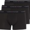 Tommy Hilfiger Men's 3P Trunk WB - Comfortable Athletic Trunk Pants 3-Pack Spandex Underwear for Daily Wear