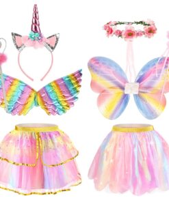 Deguisement Papillon Licorne Fille pour Carnaval et Fêtes Anniversaires