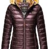 Navahoo B858 Veste matelassée demi-saison avec capuche matelassée + veste matelassée + veste avec capuche
