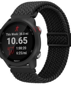 Bracelet élastique tressé nylon 20 mm rapide libération, sangles réglables fermeture magnétique pour hommes et femmes