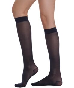Chaussettes de contention femme BeOnTop 70 den 1pz - Chaussettes hautes femme 17-18 mmhg, confort et support - Made in I