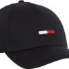 Tommy Jeans Casquette Unisexe TJU Flag Baseball Homme Femme Noir Largeurf
