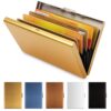 Vicloon Porte-Carte de Crédit Métallique avec Blocage RFID - 6 Slots, Sac à Cartes Sicher Slim pour Homme/Femme
