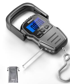 Pèse Bagage Électronique MS003Y-g pour Voyage, Pêche et Archerie - Écran LCD Rétroéclairé, Grande Capacité de Mesure et