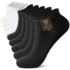 Chaussettes de sport courtes et respirantes YouShow Lot de 10 paires en coton OEKO-TEX STANDARD 100 pour homme et femme
