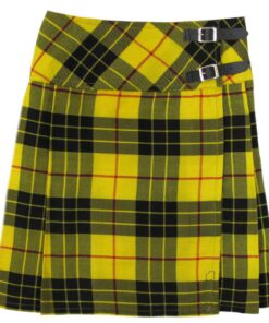 Tartanista Jupes Plissées Motif Tartan Fille Modernes Lanières Cuir 140cm