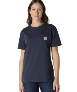 Carhartt T-Shirt Workwear S/S Femme avec Poche Blanc