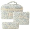RuiDay Ensemble de Trousse de Toilette de Voyage pour Femmes Chic et Pratique (Orchidée sur Fond Blanc)