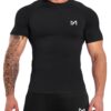 MEETYOO Homme T-Shirt de Compression pour Athlètes de Haut Niveau during Entraînements Intensifs et Compétitions en Été