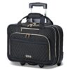 Valise à roulettes Lekespring pour Ordinateur Portable Jusqu'à 15,6 Pouces Étanche Noir