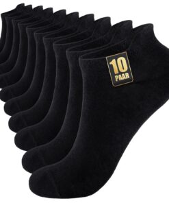Chaussettes Basses Sport SockWaddles pour Hommes et Femmes - Coton Respirant Anti-transpiration 10 Paires OEKO-TEX STAND