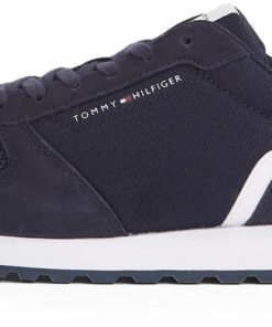 Tommy Hilfiger Baskets de Running pour Homme - Bleu (Desert Sky) Taille 43, Baskets Sportives New Eva Mix, Répondant aux