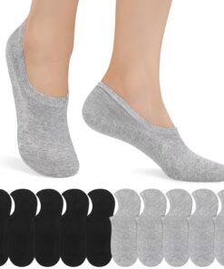 IceReco 10 Paires Chaussettes Invisibles Femme OEKO-TEX STANDARD 100 Chaussette Basse Homme