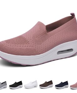 QHNTUJLB Chaussures orthopédiques envoûtantes pour femmes, support du talon, chaussures de marche, baskets à lanière res