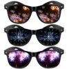 Hifot Lunettes de Diffraction Femmes Hommes Nuit Concert EDM Club Feu D'artifice Rave Party Effet Arc-en-ciel