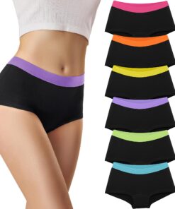Culottes Libella Femme en Coton - Confort, Extensibles et Idéales pour le Sport - Sous-vêtements Femme Culotte Boxer Sho