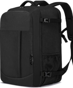 LIGSAN Sac a Dos Cabine Grande Noir Femme Homme 44L 55x40x20cm Bagage à Main ValisePortable 18.4Pouces