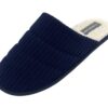 DUNLOP Chaussons mules pour hommes résistants et confortables - Lavables en machine - Doublure chauffante - Mousse adapt