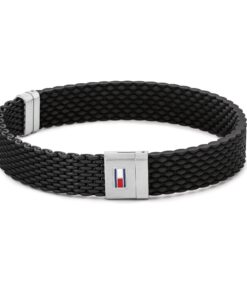 Tommy Hilfiger Joyau Bracelet Homme Silicone Noir ou Bleu