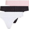 Calvin Klein 3pièces Slip de Bain Basique Femme, 28-30 ans - Broderie Classique - Lavable en Machine - Lv00qd5305