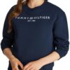 Tommy Hilfiger Chandail Femme Sans Capuche Confortable Élégant Mode Casual Grande Taille Populaire