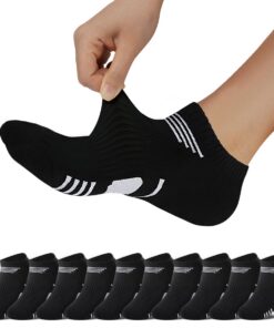 NUOZA 10 paires chaussettes femme homme basses coton respirantes chaussures de course OEKO-TEX STANDARD 100