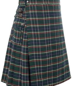 Kilt Traditionnel Écossais des Highlands pour Homme | Kilt Pratique et Mode en Vert | Taille 3XL et 4XL