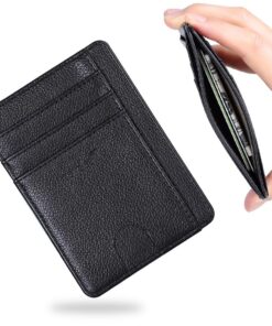 COYUN Portefeuille en Cuir PU pour Homme - Protection RFID, Design Minimaliste et Portable(Noir) COYUN Portefeuille en