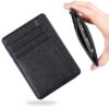 Portefeuille Homme COYUN, Protection RFID, Cuir PU, Design Minimaliste (Noir)