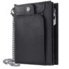 HNOOM Portefeuille en Cuir Homme Blocage RFID Porte Monnaie avec Chaîne pour Homme - Classique et Fonctionnel - Poche à