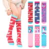 Chaussettes Haute PHOGARY pour Filles | Licorne Mignonnes | Cotton Colorées & Chaudes | Taille Unique | Filles 3-12 Ans