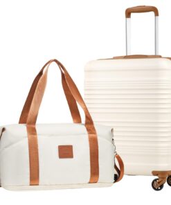 COOLIFE EasyJet Valise Cabine Facile à Push pour Voyageurs Rue et Vacances Forte Durabilité Rigide avec Serrure TSA et 4