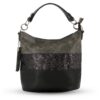 Gallantry Sac à Main Bandoulière Femme Strass Brillant - Sacoche Messenger Porté Epaule Multicolore Rayures PU Cuir Soup