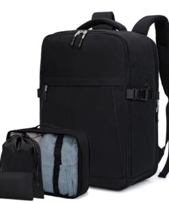 Lossga Sac à Dos Voyage Avion Bagages Valise Cabine 45x36x20 en Promo pour Easyjet Sac Cabine avec Organiseurs de Bagage