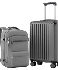 Valises Cabine COOLIFE EasyJet Recyclées 55x40x20 Rigides TSA 4 Roulettes