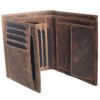 Frédéric Johns Portefeuille Homme en Cuir Véritable – Protection RFID – Compact et Élégant – Compatible Permis de Condui