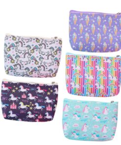 ABOOFAN sacs de rangement licorne portable et élégant pour monnaie et cartes pour collectionneurs américains