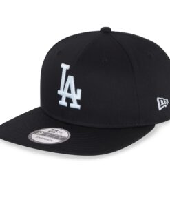 New Era Los Angeles Dodgers MLB Essentials Black 9Fifty Snapback Cap pour Hommes en Saison Estivale Élégant et Fonctionn