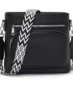 Sac à main Snmoec femme en noir, bandoulière et cartable - Style et praticité pour la femme moderne