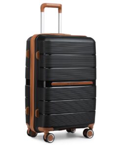 Valise Cabine British Traveller Noir 4 Roulettes TSA Polypropylène