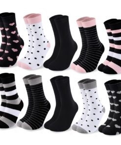 Cirorld 10 Paires Chaussettes Femme Coton Colorées Respirantes Hiver OEKO-TEX STANDARD 100 Cirorld 10 Paires Chaussettes