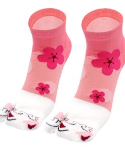 Chausses Tabi PutuO pour Femme | Coton Flacon | 36-41, 4 Paires | Convient aux Femmes | Usage Japonais | Comfort et Mode