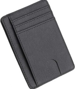 AdventCase Juttzzei Porte Carte identité française RFID Noir | Anti piratage | Élégant et Minimaliste