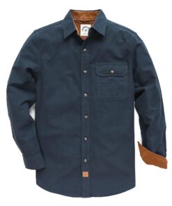 Dubinik Chemise Flanelle Homme Casual Regular Fit Manches Longues Carreaux Chaud