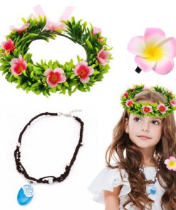Hifot Princesse Moana Cosplay Accessoires Hawaii Anniversaire Fête Tropical