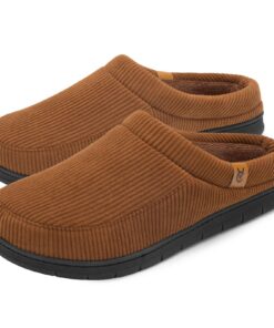 Chaussons VeraCosy Hommes Chauds Mocassin Memory Foam Hibou pour Hiver Séances De Relaxation 42EU